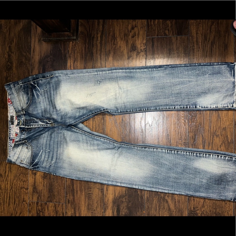 Black denim jeans